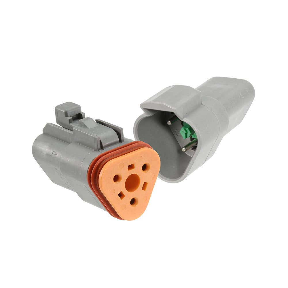 Deutsch 3 Way Connector With Terminals Wedge And Seals 195459 57423BL