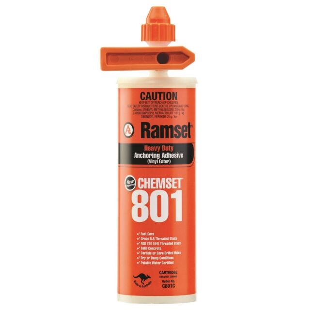 Adhesive Anchoring Chemset 801 XC2 Xtrem 380ml Ramset 40010900 C801X380