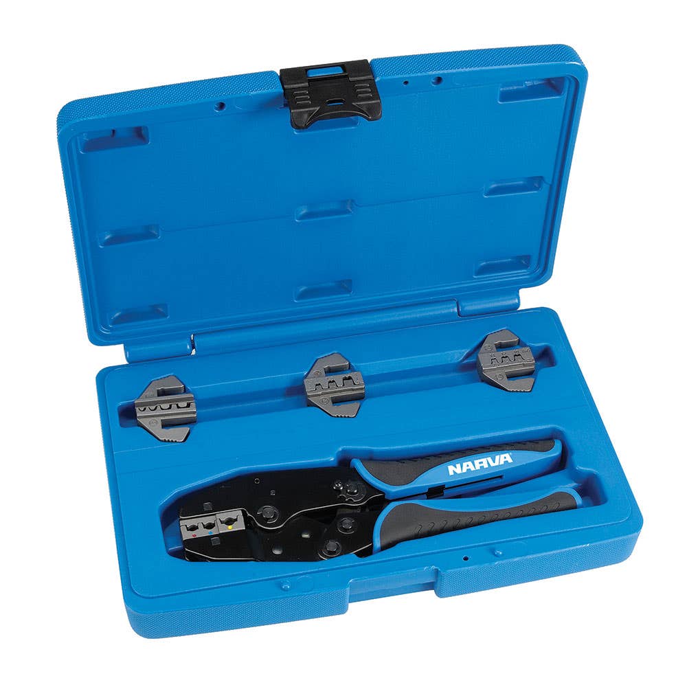 Kit Ratchet Crimper 4 Interchangeable Heads Insulated Plain To 16mm2 197434 56513