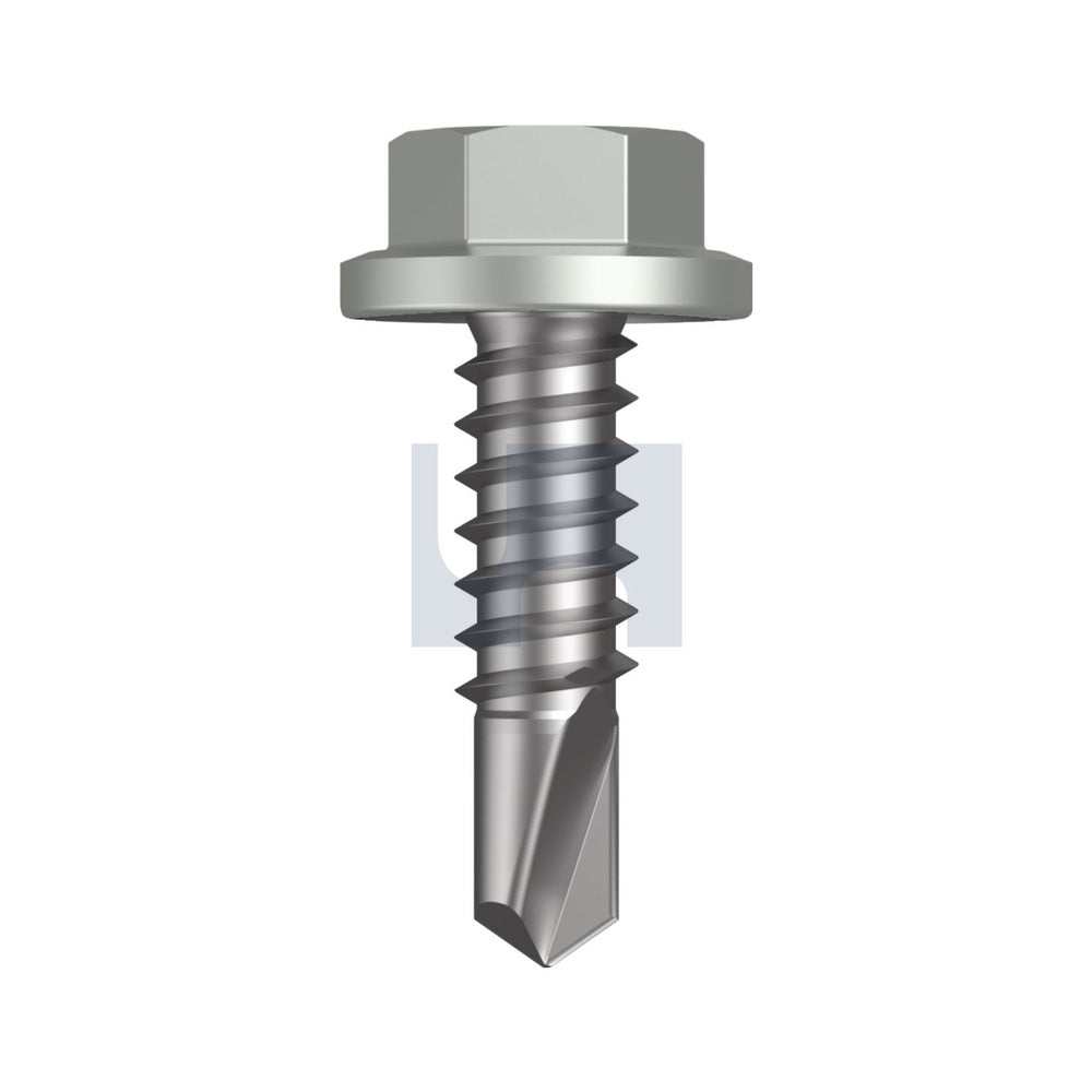 Metal Sds Flg Hex Hd Shale Grey (Gull Grey) -Cl4 As3566 #14-14 22 - Pk 100_40095703_TSGM4FH1414022