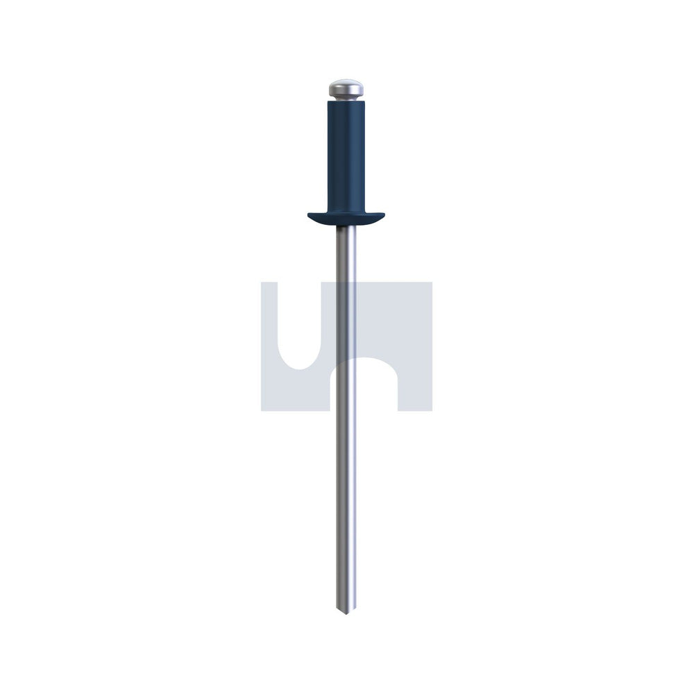 Rivet Dome Hd Open Deep Ocean 73 - Alum 5052/Steel Zp #44 - Pk 1000_40093733_RDO73OAS404