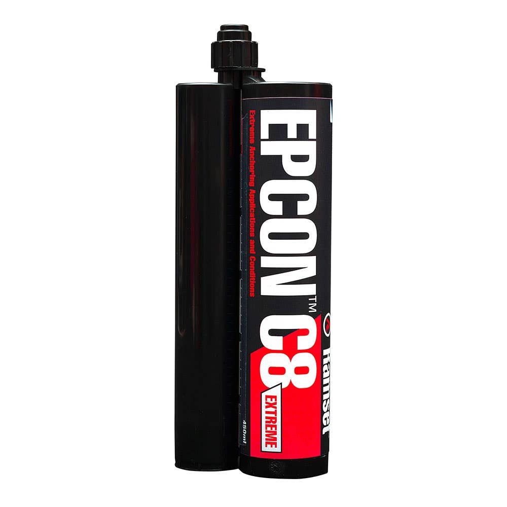 Adhesive Anchoring Epoxy Cartridge 450ml + 1 Nozzle Epcon C8 Ramset 202562 C8-450