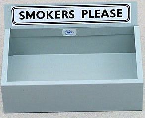 Esselte Smokers Tidy Metal 354X114X252mm Grey_87000873_45815