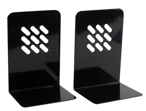 Marbig High Quality Book Ends Pack 2 Black 38721003 39662