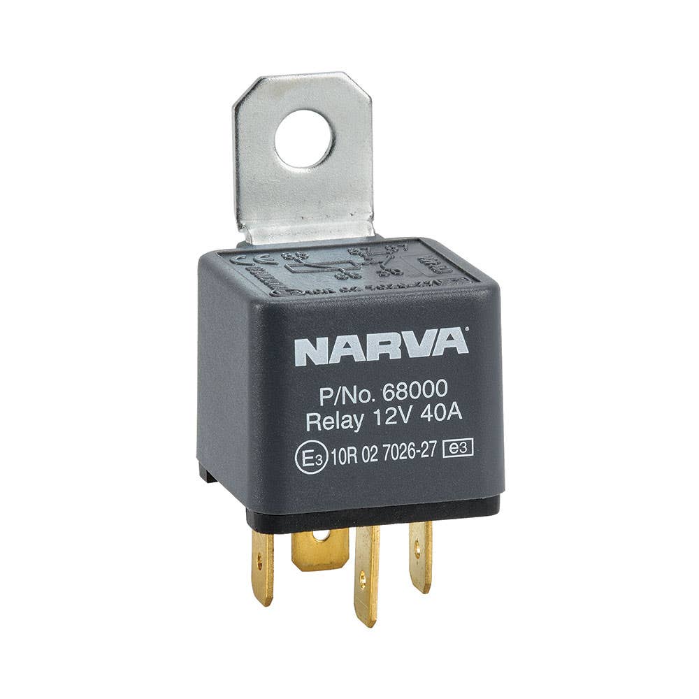 Relay Normal Open 4 Pin 12V 40A Narva 228251 68000BL