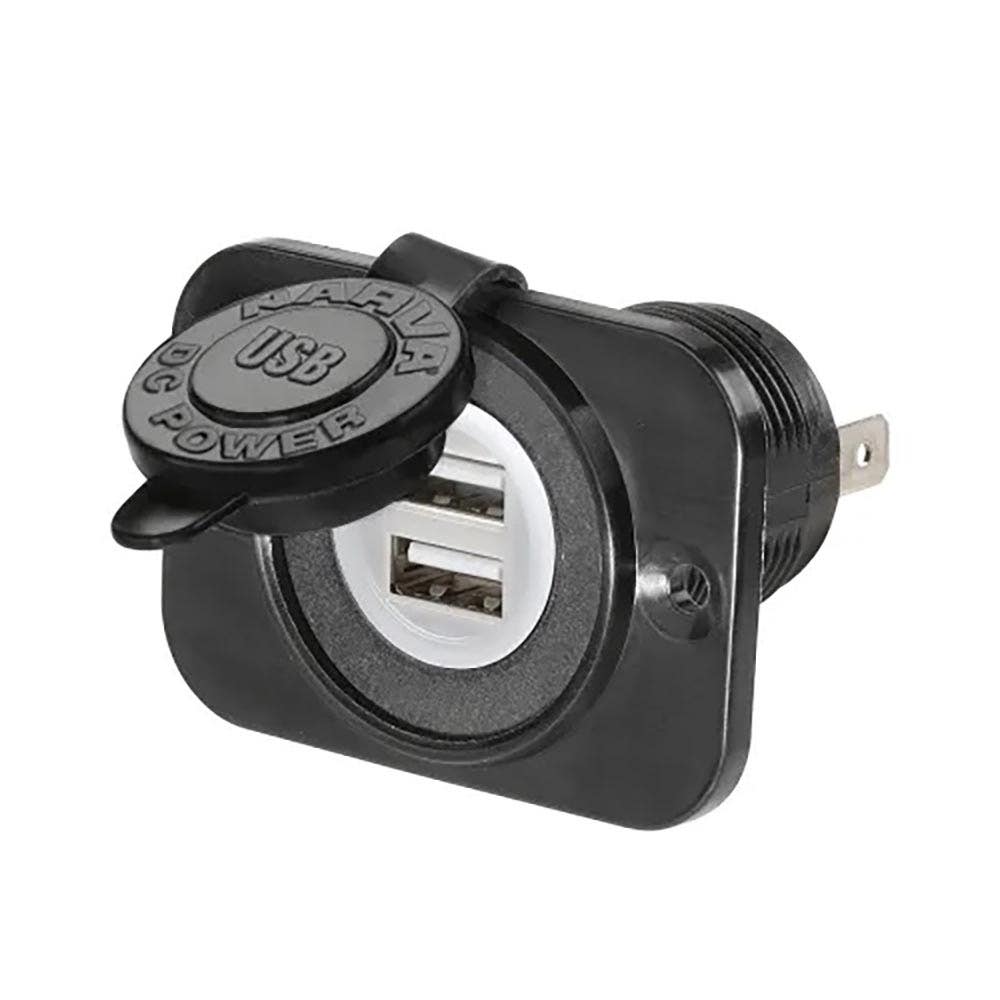 DUAL USB SINGLE SOCKET F/MOUNT_228272_81134BL