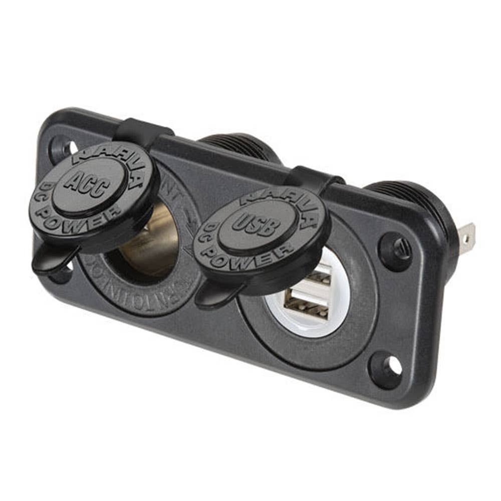 ACC/DUAL USB TWIN SOCKET F/MNT 228274 81144BL
