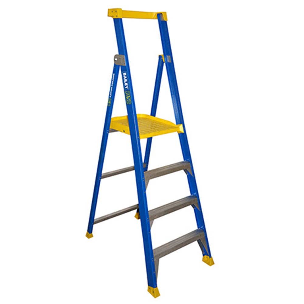 Fibreglass Platform Ladder 1.2m 150kg 230834 FS14071