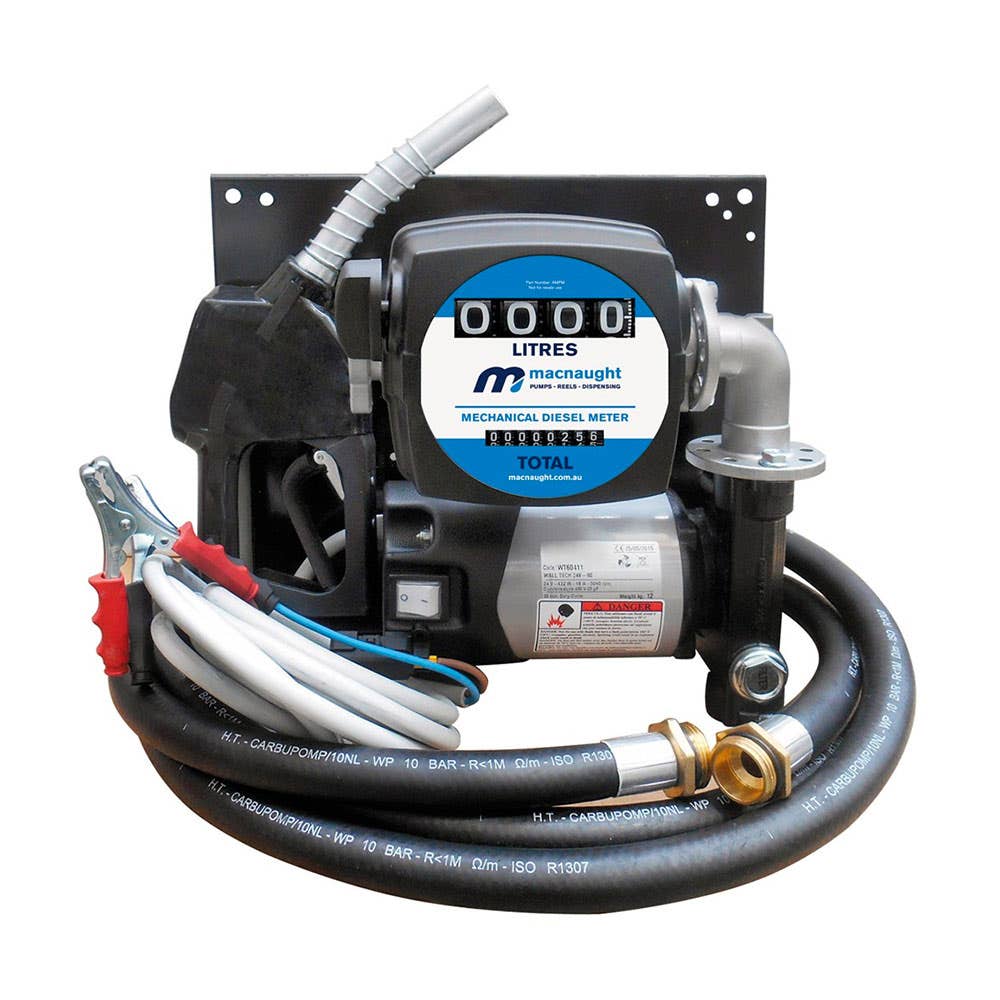 Fuel Dispensing System Battery Powered Diesel Wall Mounted 12V 60L/min AHFP12A Macnaught 246681 AHFP12A