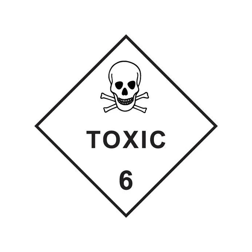 Sign TOXIC 6 Diamond 250 X 250mm Metal_249296_DGTOX2525M