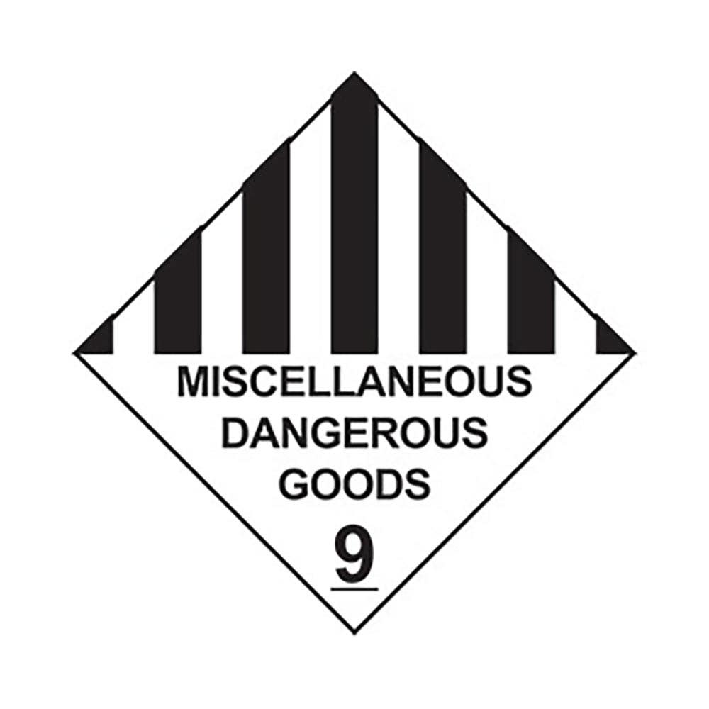 Sign MISCELLANEOUS DANGEROUS GOODS 9 Diamond 250 X 250mm Metal_249299_DGMDG2525M