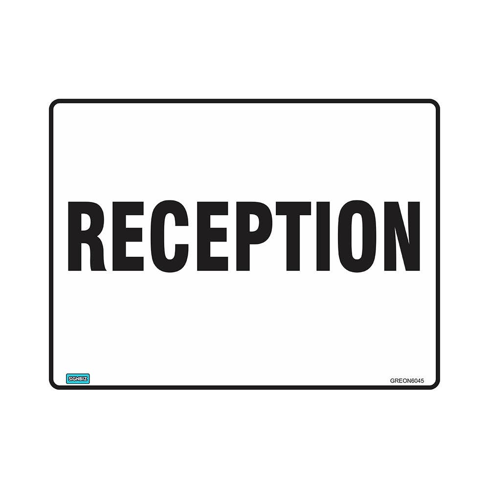 Sign RECEPTION 600 X 450mm Metal_277692_GREON6045M