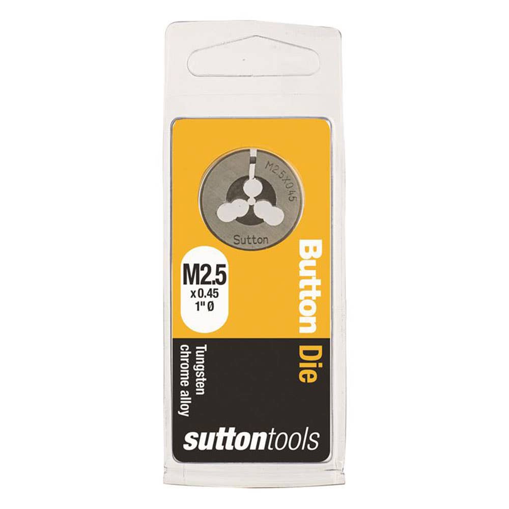 Die Button 1'' OD Carbon Steel ISO Coarse 2.5mm x 0.45P 2819114 M4000250