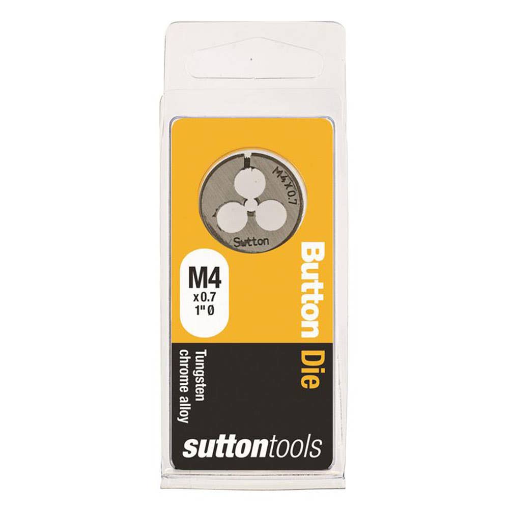 Die Button 1'' OD Carbon Steel ISO Coarse 4mm x 0.7P 2819117 M4000400