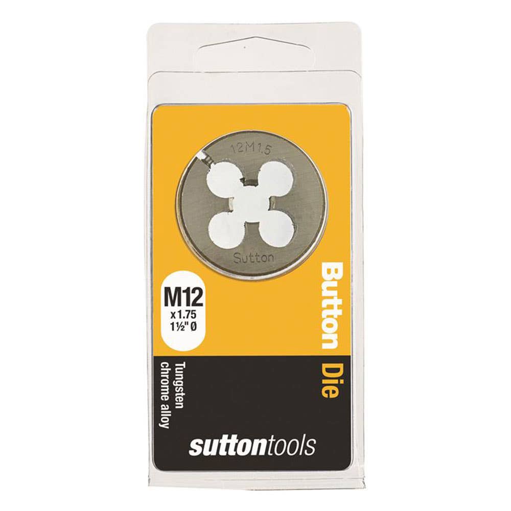 Die Button 1-1/2'' OD Carbon Steel ISO Coarse 12mm x 1.75P 2826015 M4011200