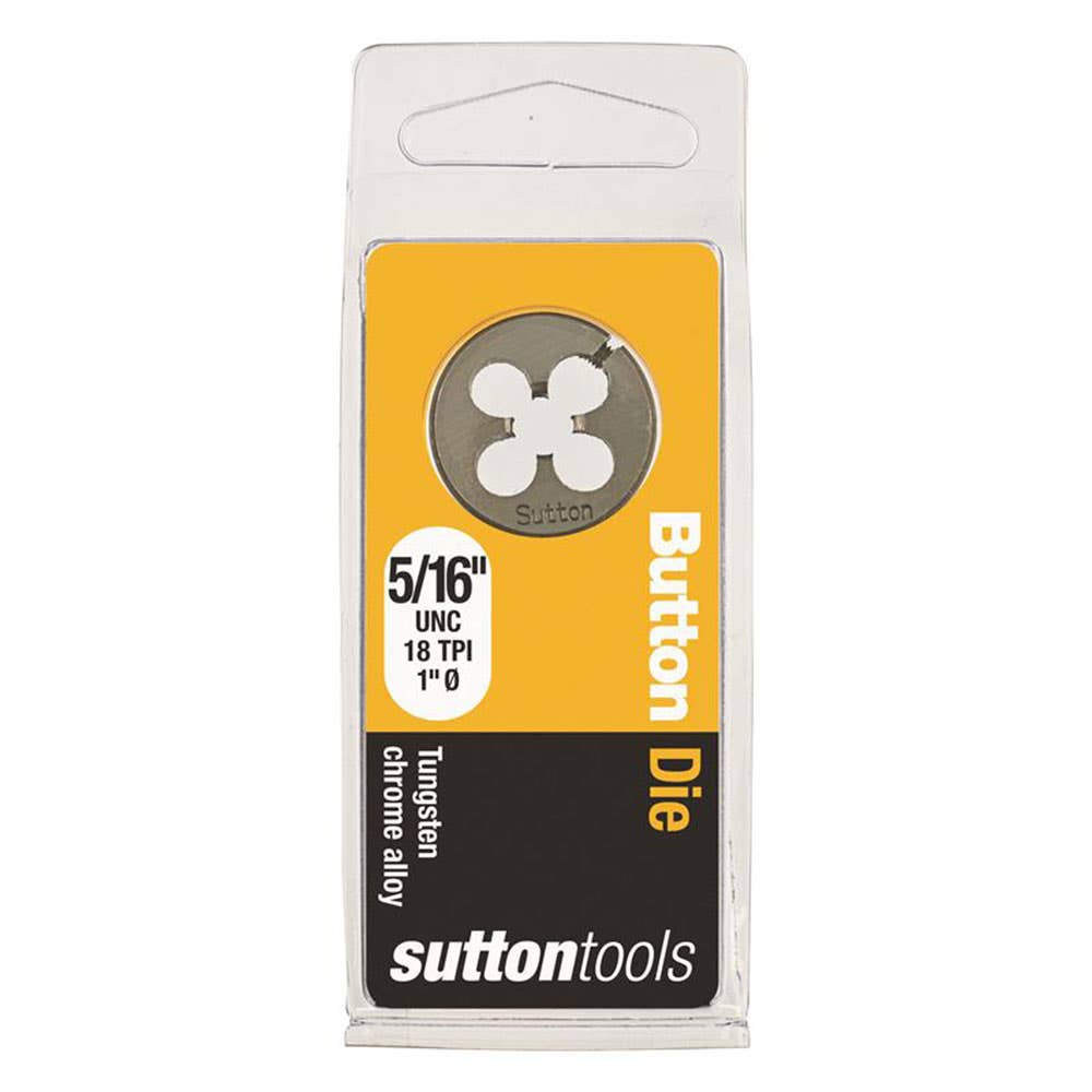 Die Button 1'' OD Carbon Steel 5/16''-18 UNC 2833008 M4120794