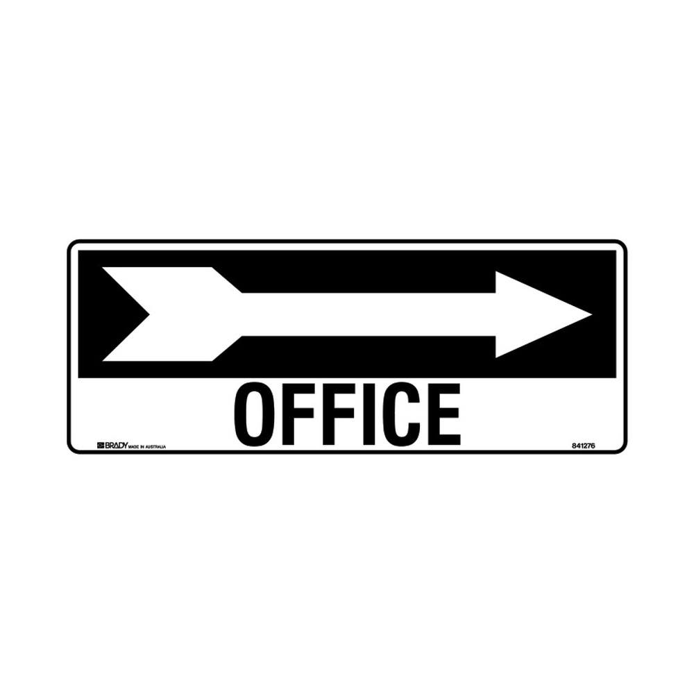 SIGN OFFICE+ RIGHT ARROW 841277 POLY 290620 841277