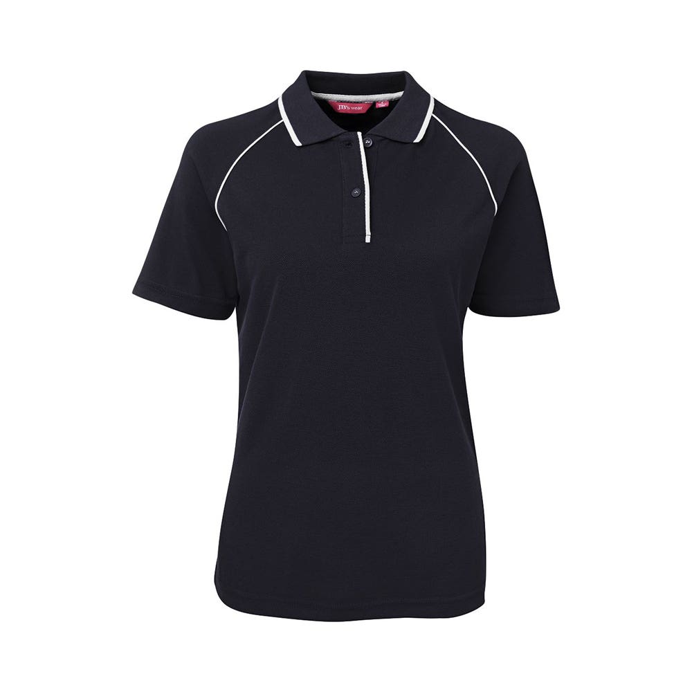 2LRP Ladies Raglan Poly/Cotton Polo JBs Wear 2LRP