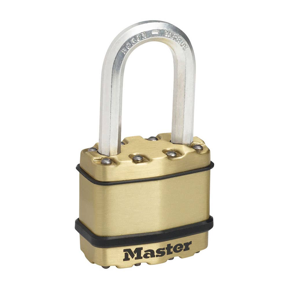Padlock Laminated Steel High Security 45mm Extended Shackle M1BDLHAU Master Lock 30001699 M1BDLHAU