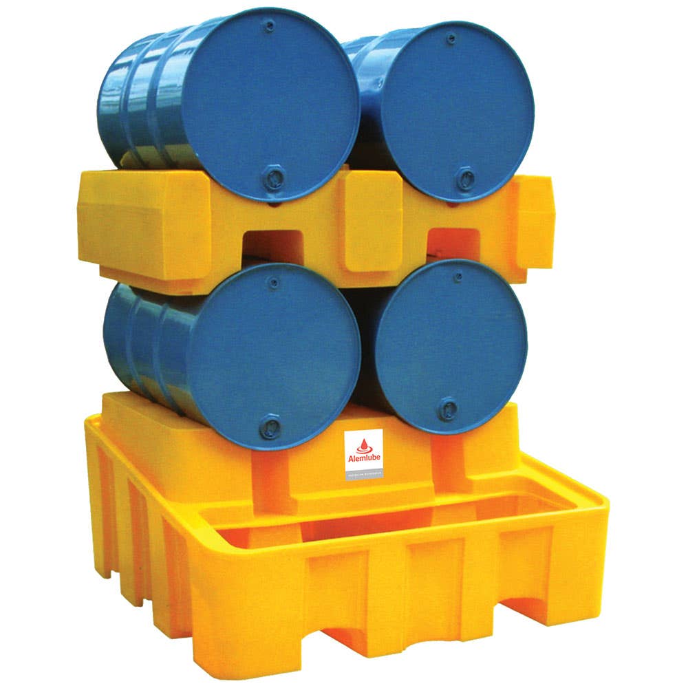 Bund 4 Drum Spill Racking Yellow 940 x 1375 x 390mm 30004339 SJ-200-010