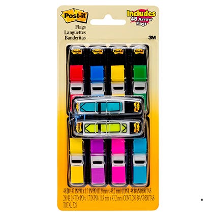 Post-It Flags 683-Vad1 Assorted Sizes Value Pack 305024200 PI70005048866