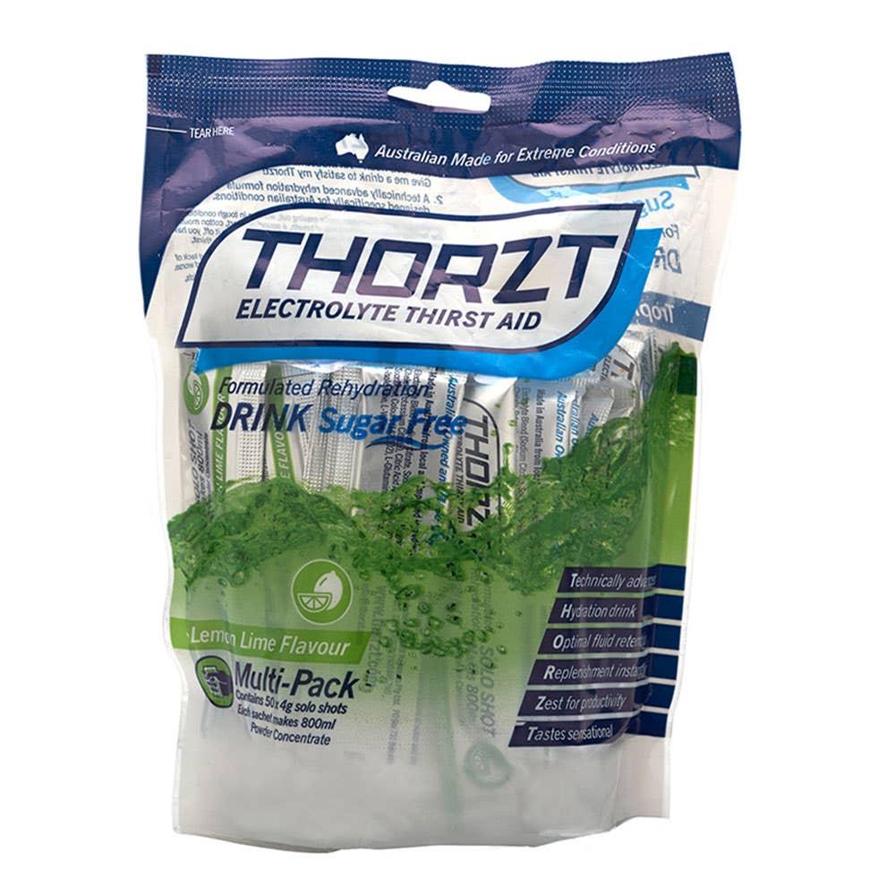 Hydration 3g Solo Shot Sugar Free Makes 600ml Lemon Lime Thorzt Pk 50 31130048 SSSFLL