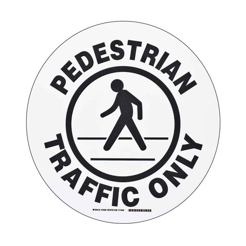Sign Toughstripe Floor Pedestrian Traffic Only 31140018 873345