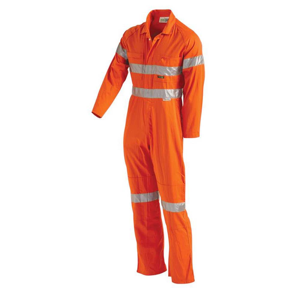 Coveralls Cotton Pyrovatex FR 190gsm Tape Hi Vis Orange 87S 4801 Workit 30006013 4801O87ST