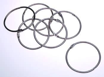 Esselte Hinged Rings No.3 50mm Silver 38712600 377351