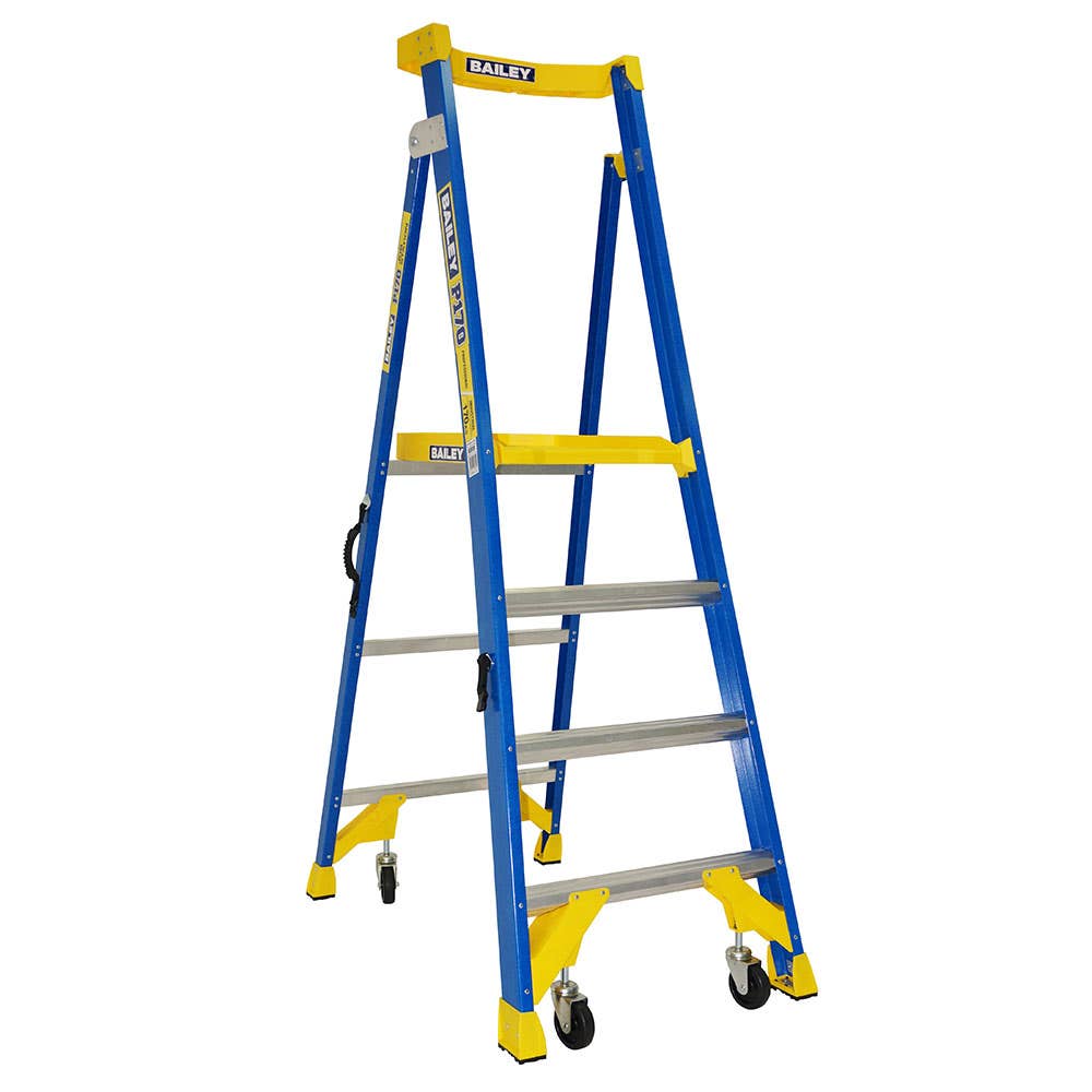 P170 Job Station Fibreglass Platform Step Ladder 1.2m 170kg 32000151 FS13531