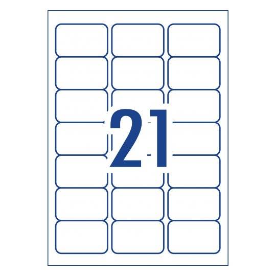 Celcast Labels Laser DL21 63.5 X 38.1mm 21Up White Box 100_22490400_511521