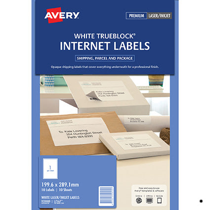 Avery Internet Shipping Labels L7167 White Pack 10_1025266_959400