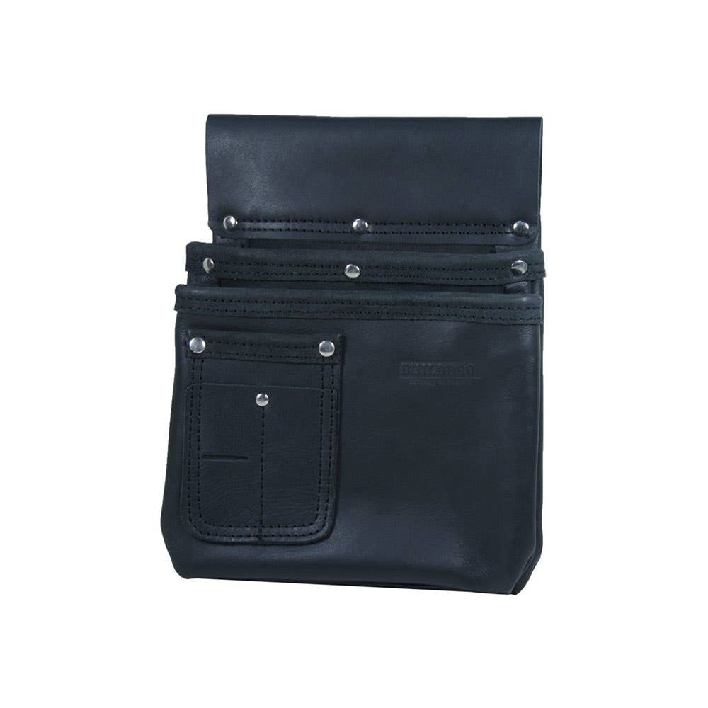 Bag Nail 2 Large 1 Small Pocket Black Buildpro LBNBS2B 32260036 LBNBS2B