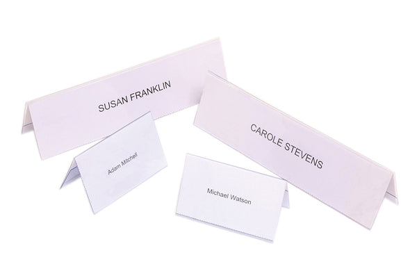 Rexel Id Small Name Plates 92X56mm Clear (Box50)_87000696_90035