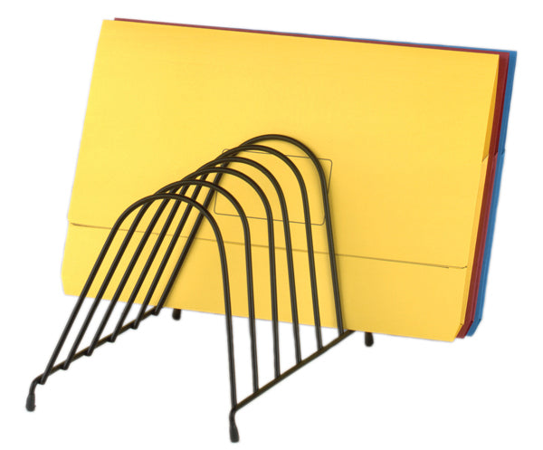 Marbig Step File Wire Organiser Angled Black_38757100_86044