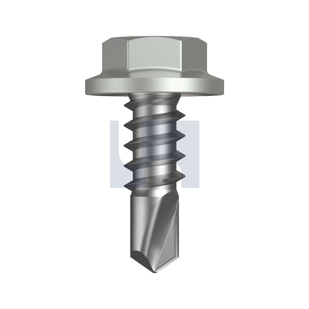 Metal Sds Flg Hex Hd Shale Grey (Gull Grey) -Cl4 As3566 #8-18 12 - Pk 1000_40095694_TSGM4FH0818012