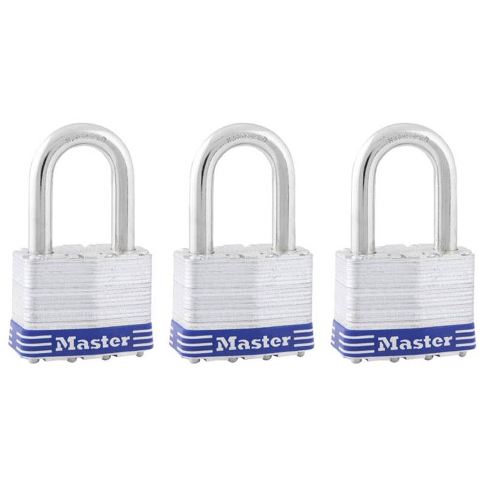 Padlock Laminated Steel 51/38mm KA3 Pk 3 33210024 5TRILFAU