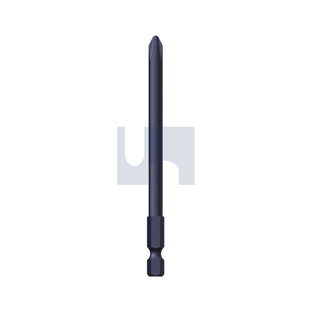 Power Phillips S2 Alloy Steel Standard Drive Bit 1/4'' Ph2 100 - Pk 25_40098978_TXDDPPHS20100