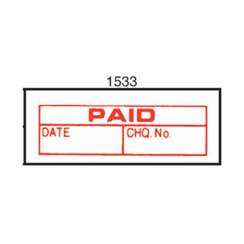 X-Stamper Cx-Bn 1533 Stamp Paid Date Cheque No 42X13Mm Red_38797024_5015330