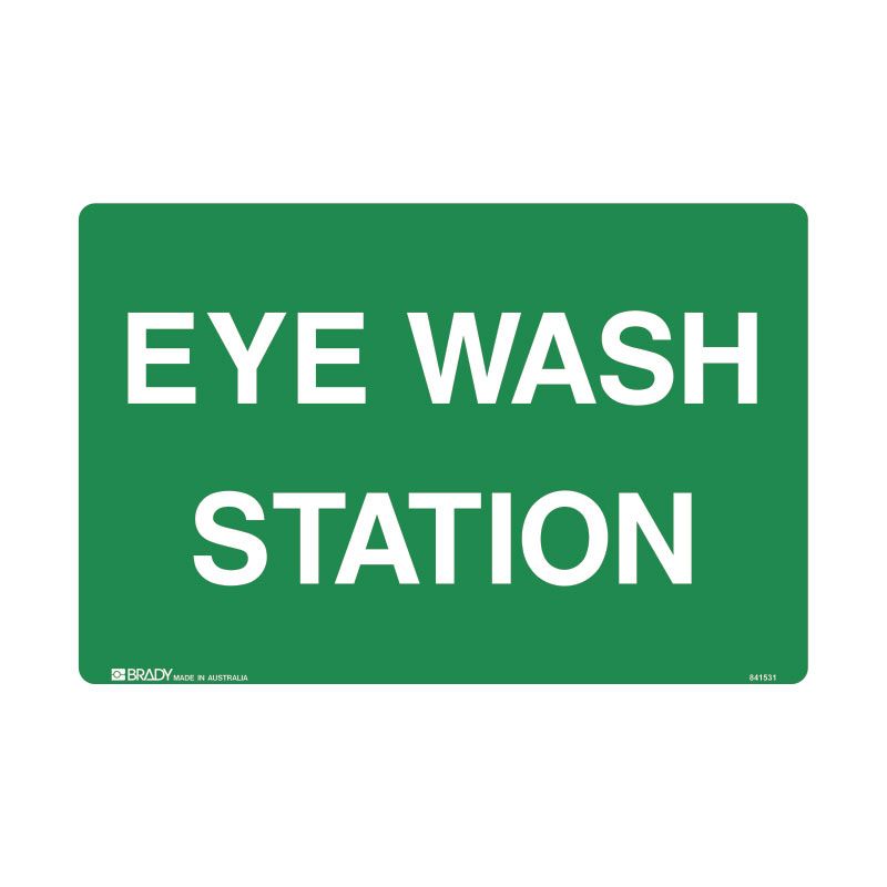 Sign EYE WASH STATION 450 X 300mm Poly 462443 844833