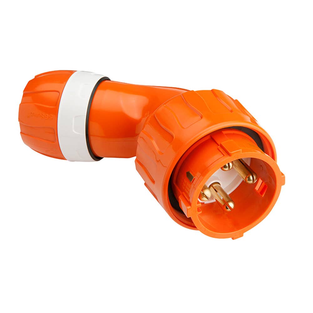 Plug Angled Top 32A 500V 4 Round Pin PVC 35620041 na