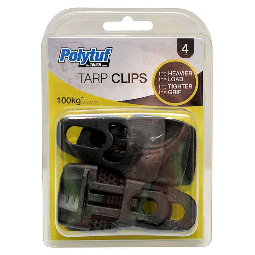 Tarpaulin Clips Pk 4 TACL5 Polytuf 36000035 TACL5