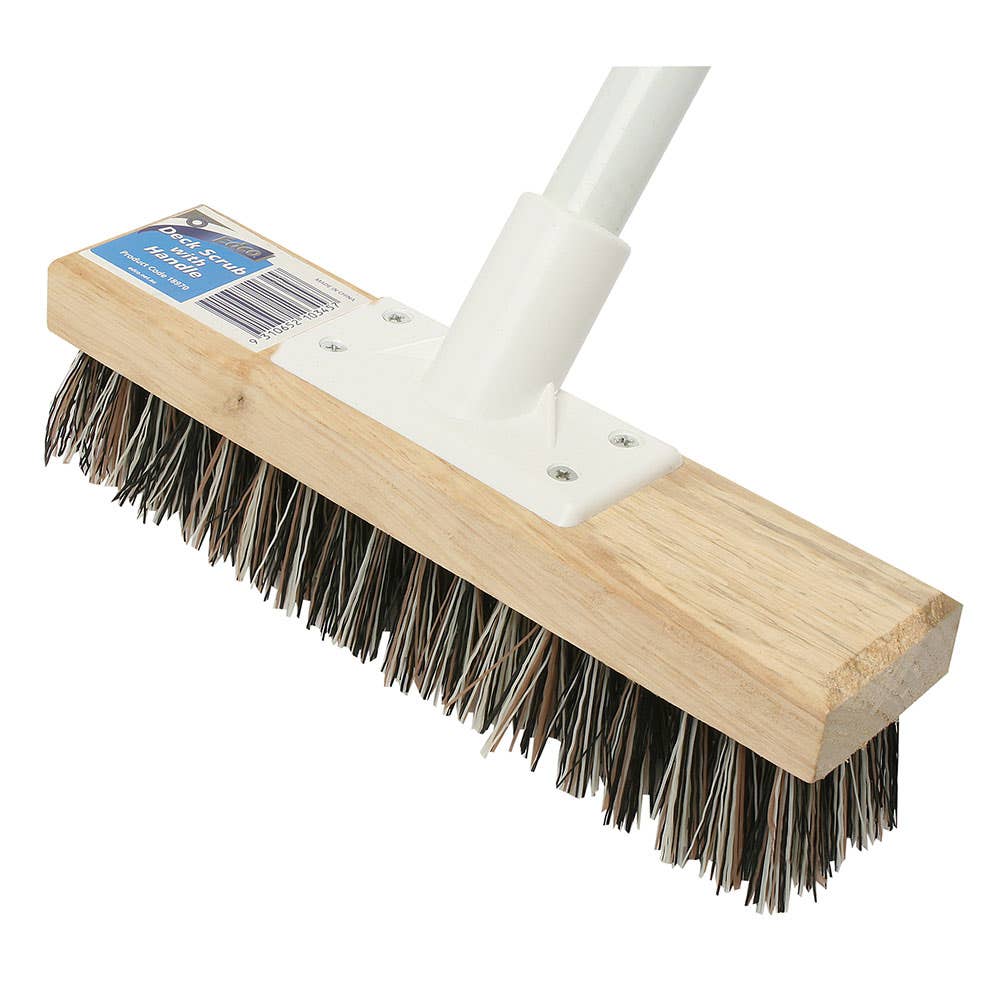 Broom Industrial Scrubbing Brush Hard Bristles 254mm McLuckie 36000173 35100