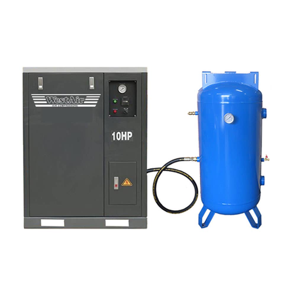 Compressor Air Electric 3-Phase Silent Cabinet 1101LPM 135psi 190L WestAir 36001123 WA45SCP