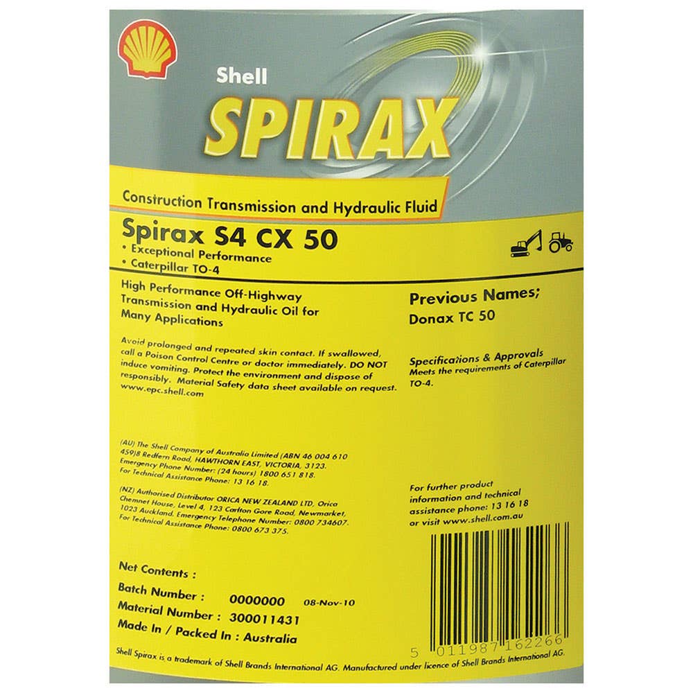 Transmission Oil Spirax S4 CX 50W 1000L Shell 145907 300011419