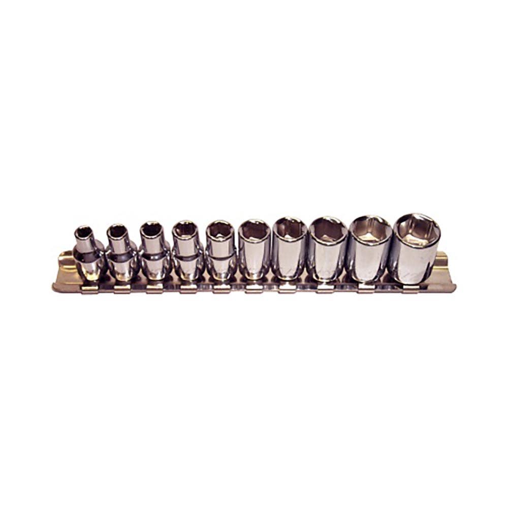10 Piece 1/4'' Drv Sockets Standard 6 Point 5/32'' To 1/2''_37503318_92210