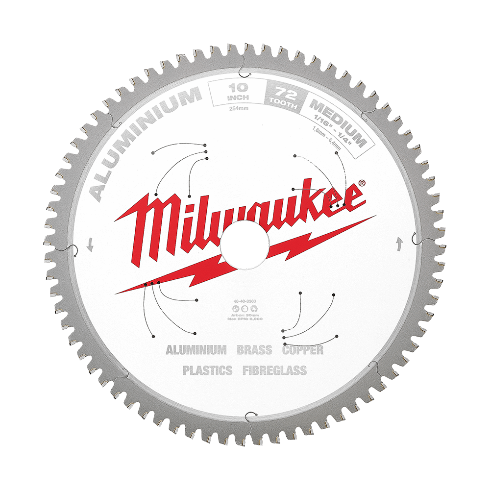 Blade Circular Saw 254mm (10'') 72T Aluminium 37503673 48408360