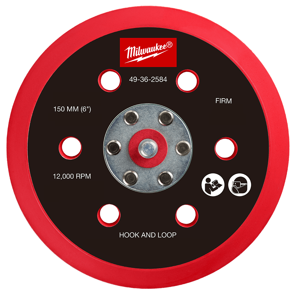 150mm Hook & Loop Sander Backing Pad - Firm 37504980 49362584