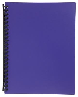 Marbig Display Book A4 Refillable 20 Pocket Purple 39115131 2007019