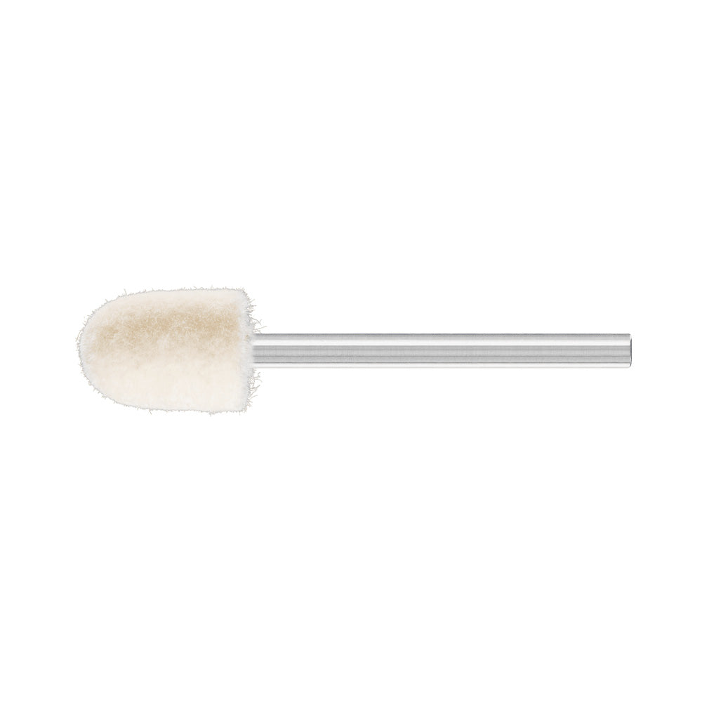 Medium-hard felt polish points cyl shape rad end FK WRC 10x14mm shank 3mm_40108208_44141014